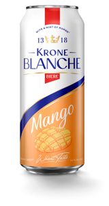 Изображение товара Пивной напиток Krone Blanche с ароматом манго пастеризованный, 450 мл
