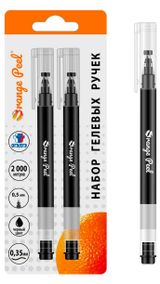 Изображение товара Ручка гелевая Orange Peel черная 0,5 мм, 2 шт