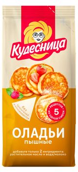 Изображение товара Смесь для выпечки «Кудесница» Оладьи пышные, 400 г
