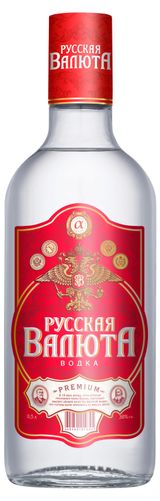 Изображение товара Водка «Русская Валюта» Premium Россия, 0,5 л