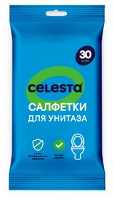 Изображение товара Влажные салфетки для унитаза Celesta, 30 шт