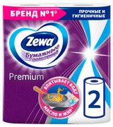 Изображение товара Бумажные полотенца Zewa Premium, 2 рулона