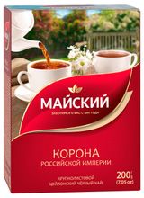 Изображение товара Чай черный «Майский» Корона Российской Империи листовой, 200 г