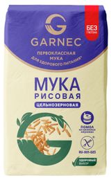 Изображение товара Мука рисовая Garnec цельнозерновая без глютена, 500 г