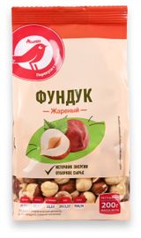 Изображение товара Фундук АШАН Красная птица жареный, 200 г