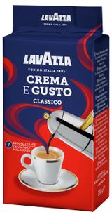 Изображение товара Кофе молотый Lavazza Crema e Gusto жареный Италия, 250 г