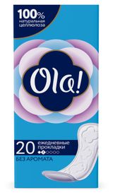 Изображение товара Прокладки ежедневные Ola! Daily впитывающие на каждый день, 20 шт