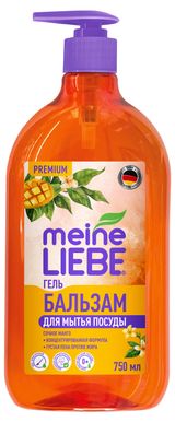 Изображение товара Гель-бальзам для мытья посуды Meine Liebe сочное манго, 750 мл