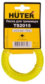 Изображение товара Леска для триммера Huter TS2015 витой квадрат 2 мм, 15 м
