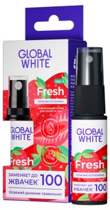Изображение товара Спрей для полости рта Global White освежающий Клубника, 15 мл