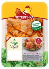 Изображение товара Бедро цыпленка-бройлера «Петелинка» в маринаде барбекю охлажденное, ~ 1,6 кг