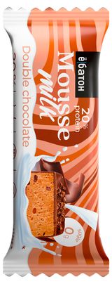 Изображение товара Печенье протеиновое «Ёбатон» Mousse Double chocolate Двойной шоколад, 40 г
