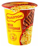 Изображение товара Лапша быстрого приготовления «Роллтон» с говядиной, 70 г