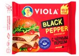 Изображение товара Сыр плавленый тостовый Viola Black Pepper с черным перцем слайсы 45%, 140 г