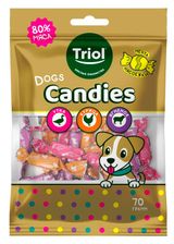 Изображение товара Лакомство для собак Triol Конфеты мясные с курицей и уткой, 70 г