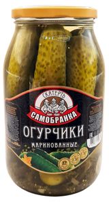 Изображение товара Огурцы маринованные «Скатерть-Самобранка», 1,5 л
