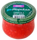 Изображение товара Икра лососевая «Лунское море» Заморская красная имитированная, 200 г