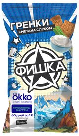 Изображение товара Гренки «Фишка» со вкусом альпийской сметаны с луком, 120 г