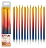 Изображение товара Свечи для торта MultiDom градиент, 12 шт в ассортименте