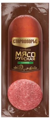 Изображение товара Колбаса варено-копченая «Стародворье» Салями Мясорубский с рубленым шпиком, 350 г