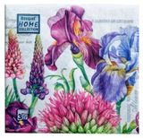 Изображение товара Салфетки одноразовые бумажные Bouquet Ирисы 3 слоя, 33х33 см, 20 л