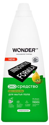 Изображение товара Средство для мытья пола Wonder Lab экологичное концентрированное с ароматом киви и листьев айвы, 1100 мл