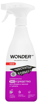 Изображение товара Чистящее средство уборки в ванной и туалете Wonder Lab эко средство для сантехники без хлора и резкого запаха, 550 мл