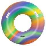 Изображение товара Круг надувной с ручками BESTWAY Радужный Rainbow, 119 см