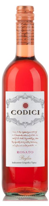 Изображение товара Вино Codici Rosato Puglia розовое полусухое Италия, 0,75 л