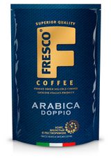 Изображение товара Кофе растворимый Fresco Arabica Doppio сублимированный с добавлением молотого, 190 г