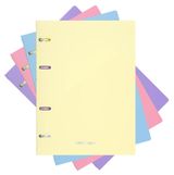 Изображение товара Тетрадь общая ErichKrause Pastel с пластиковой обложкой на кольцах клетка А5, 80 листов в ассортименте