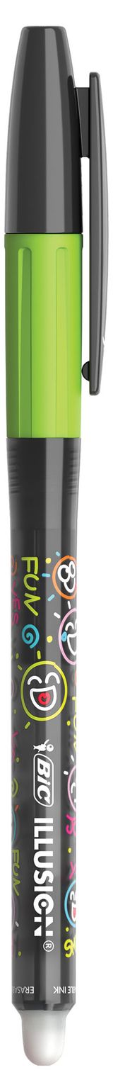 Изображение товара Ручка стираемая BIC Illusion черная, 1 шт