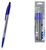 Изображение товара Набор ручек шариковых ErichKrause Slender Stick Grey 0.7 Super Glide Technology синие, 4 шт