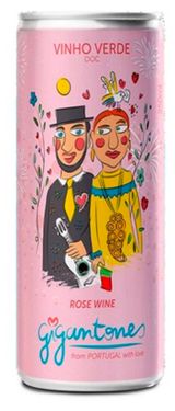 Изображение товара Вино Gigantones Vinho Verde розовое полусухое Португалия, 0,25 мл