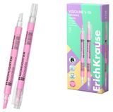 Изображение товара Текстмаркер двухсторонний стираемый ErichKrause Visioline V-16 Erasable Pastel розовый