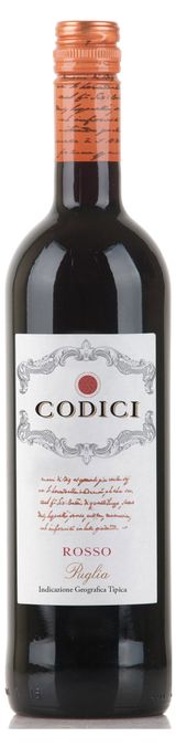 Изображение товара Вино Codici красное полусухое Италия, 0,75 мл