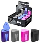 Изображение товара Точилка пластиковая ErichKrause 3-Touch с контейнером, 1 шт в ассортименте
