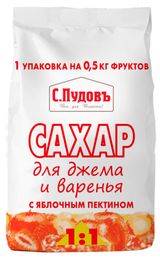 Изображение товара Сахар для джема «С.Пудовъ» 1 к 1, 500 г