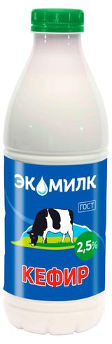 Изображение товара Кефир «Экомилк» 2,5%, 900 мл