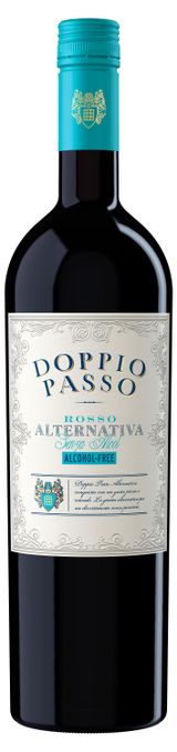 Изображение товара Вино Doppio Passo Rosso красное сладкое безалкогольное Италия, 0,75 л