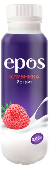 Изображение товара Йогурт питьевой Epos Клубника, 250 г