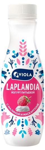 Изображение товара Йогурт питьевой Laplandia малина с маскарпоне, 260 г