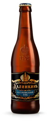 Изображение товара Пиво «Калинкинъ» Петровский эль светлое фильтрованное, 400 мл