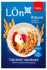 Изображение товара Каша Lon овсяно-льнаная яблоко чернослив корица, 30 г