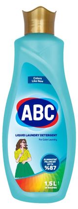 Изображение товара Жидкое моющее средство ABC для цветного белья, 1,5 л