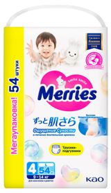 Изображение товара Трусики-подгузники Merries L (9-14 кг), 54 шт