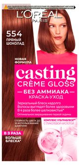 Изображение товара Крем-краска L'Oreal Paris Casting Crème Gloss без аммиака 554 пряный шоколад