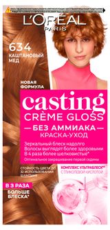 Изображение товара Крем-краска L'Oreal Paris Casting Crème Gloss без аммиака 634 каштановый мед