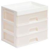 Изображение товара Органайзер для мелочей Violet 3 ящика белый, 25х17,8х22,5 см