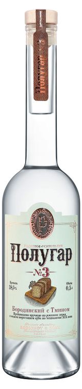 Изображение товара Напиток спиртной «Полугар» №3 Бородинский с тмином Беларусь, 0,5 л